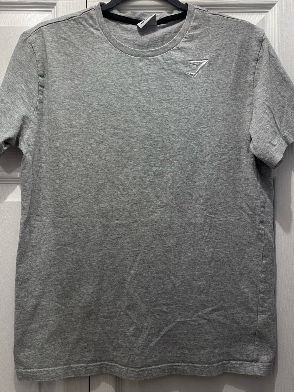 Gymshark Men's Gray Crew Neck Cotton T-Shirt